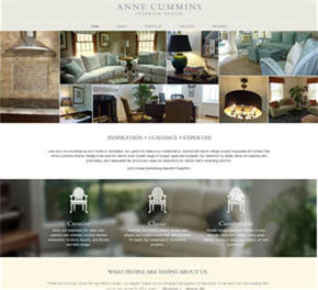 Anne Cummins Interior Design website