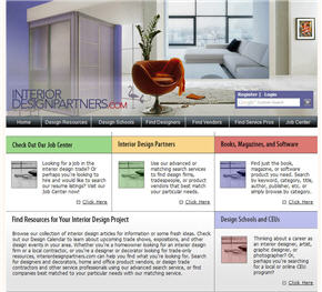Interior Design Partners website